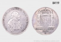 Brandenburg-Preußen (Brandenburg-Ansbach/Bayreuth), Friedrich Wilhelm II. (1786-1797), 2/3 Taler 1794 S, Schwabach, 14,64 g, 35 mm, Jaeger 208b, Oldin...