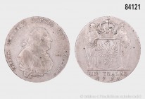 Brandenburg-Preußen, Friedrich Wilhelm II. (1786-1797), Taler 1792 A, Berlin, 22,00 g, 37 mm, J. 25, Davenport 2599, sehr schön.