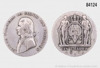Brandenburg-Preußen, Friedrich Wilhelm III. (1797-1840), Taler 1809 A, Berlin, 21,89 g, 37 mm, J. 29, AKS 10, Thun 242, seltenes Jahr, sehr schön, erw...