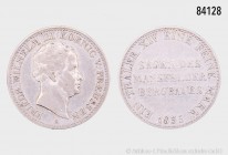 Preußen, Friedrich Wilhelm III. (1797-1840), Ausbeutetaler 1835 A, 22,03 g, 34 mm, AKS 18, J. 63, winziger Randfehler, sehr schön.