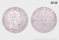 Preußen, Wilhelm I. (1861-1888), Ausbeutetaler 1862 A, 18,35 g, 33 mm, AKS 98, J. 93, Kratzer, fast sehr schön.