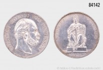 Preußen, Wilhelm I. (1861-1888), Taler 1871 A, auf den Sieg über Frankreich, 18,51 g, 33 mm, AKS 118, kleine Randfehler, gutes sehr schön.