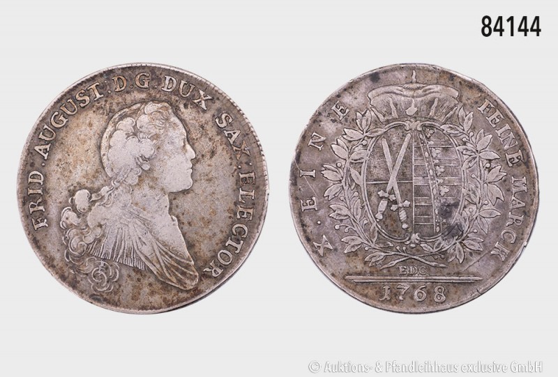 Sachsen, Friedrich August III. (1763-1806), Konventionstaler 1768 EDC, Dresden, ...