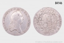 Sachsen, Friedrich August III. (1763-1806), Konventionstaler 1776 EDC, Dresden, 27,87 g, 39 mm, Buck 141b, Davenport 2682, sehr schön.