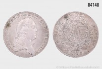 Sachsen, Friedrich August III. (1763-1806), Konventionstaler 1783 IEC, Dresden, 28,07 g, 39 mm, Buck 159c, Davenport 2695, Schnee 1079, leicht justier...
