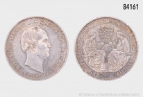 Sachsen, Friedrich August II. (1836-1854), Taler 1854 F, auf den Tod des Königs amd 9. August 1854, 22,18 g, 34 mm, AKS 117, J. 94, Thun 329, kleine R...