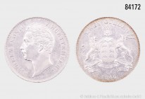 Württemberg, Wilhelm I. (1816-1864), Doppelgulden 1846, 21,14 g, 36 mm, AKS 76, J. 72, kleine Randfehler und Kratzer, fast vorzüglich.