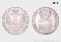 Lübeck, 32 Schilling 1748, 17,87 g, 39 mm, Behrens 297a, Jaeger 14, Davenport 627, sehr schön.