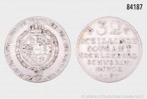 Mecklenburg-Schwerin, 32 Schilling 1797, 18,15 g, 34 mm, Schön 63, Kunzel 368, fast sehr schön.