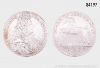 Braunschweig-Calenberg-Hannover, Ernst August (1679-1698), 2/3 Taler Feinsilber 1695 HB, Clausthal, 12,99 g, 36 mm, W. 1969, Fi. 2719, Davenport 397, ...