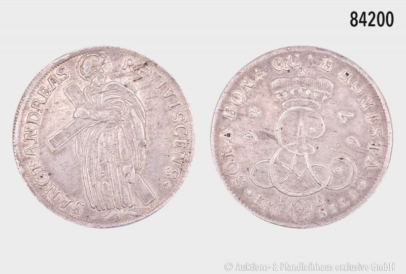 Braunschweig-Calenberg-Hannover, 1/3 Taler (Feinsilber) 1697 HB, 6,48 g, 30 mm, ...