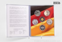 Münzfolder/Steckmappe aus Abo-Bezug, darin enthalten die offiziellen Silber-Gedenkmünzen der BRD aus dem Jahr 2008 (5 x 18 g 925er Silber), 200. Gebur...