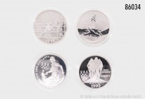 USA, Komplettsatz Olympia 1996 Atlanta (8 Silber-Gedenkmünzen), 900er Silber. PP, verkapselt.