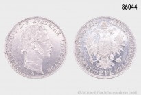 Österreich, Franz Joseph I. (1848-1916), 2 Gulden 1864 A, 24,7 g, 36 mm, Schön 125, kleine Randfehler und Kratzer, vorzüglich.