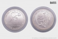 USA, 1 Dollar 1997, Gedenkmünze auf die Nationale Gedenkstätte für im Dienst getötete Polizeibeamte (National Law Enforcement Officers Memorial). 900e...