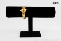 Dekorative Armspange, 875er Gold, Fa. Arpas, aus dem arabischen Raum, 6 cm Durchmesser, 19,4 g