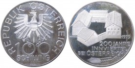 Austria - Moneta Commemorativa - Repubblica d'Austria (dal 1955) 100 Schilling 1979 commemorativa del 200° anniversario della fondazione della regione...