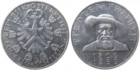 Austria - Moneta Commemorativa - Repubblica d'Austria (dal 1955) 50 Schilling 1959 commemorativa del 150° Anniversario della liberazione del Tirolo - ...