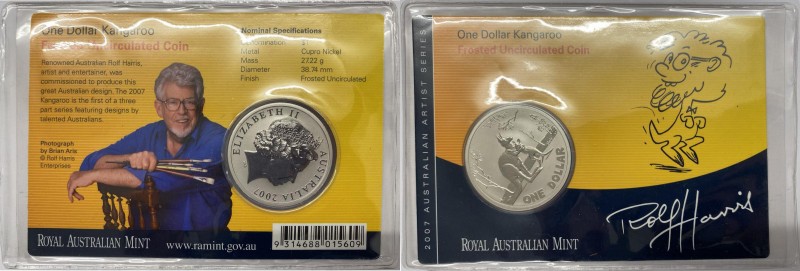Australia - Elisabetta II (dal 1952) 1 Dollaro 2007 serie Rolf Harris noto pitto...
