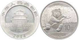 Cina - Moneta Commemorativa - Repubblica Popolare Cinese (dal 1949) 10 Yuan (1 Oncia) 2014 serie Panda - UC 204 - Ag - Proof - gr. 31,1

FS

 Worl...