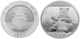 Cina - Moneta Commemorativa - Repubblica Popolare Cinese (dal 1949) 10 Yuan (1 Oncia) 2017 serie Panda - UC 209 - Ag - Proof - gr. 31,1

FS

 Worl...