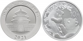 Cina - Moneta Commemorativa - Repubblica Popolare Cinese (dal 1949) 10 Yuan (1 Oncia) 2021 serie Panda - Ag - Proof - gr. 31,1

FS

 Worldwide shi...