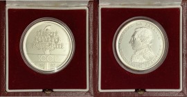 Francia - Moneta Commemorativa - Quinta Repubblica (dal 1958) 100 Franchi 1987 commemorativa del 230° anniversario della nascita di Gilbert du Motier ...