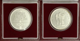 Francia - Moneta Commemorativa - Quinta Repubblica (dal 1958) 100 Franchi 1989 commemorativa del 200° anniversario dei diritti dell'uomo - KM 970 - Ag...
