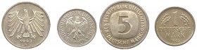 Germania - Lotti - Repubblica Democratica Tedesca (1949-1990) lotto composto da 2 esemplari - 5 Marchi 1983 F - zecca di Stoccarda - 1 Marco 1985 D - ...