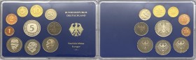 Germania - Divisionale - Repubblica Democratica Tedesca (1949-1990) serie 1983 - composta da 10 valori zecca di Stuttgart (F) - 5 Marchi (Ag) - 2 Marc...