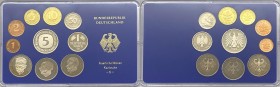 Germania - Divisionale - Repubblica Democratica Tedesca (1949-1990) serie 1983 - composta da 10 valori zecca di Munze (G) - 5 Marchi (Ag) - 2 Marchi (...