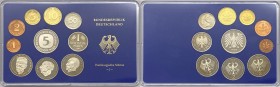Germania - Divisionale - Repubblica Democratica Tedesca (1949-1990) serie 1984 - composta da 10 valori zecca di Hamburgische (J) - 5 Marchi (Ag) - 2 M...