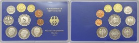 Germania - Divisionale - Repubblica Democratica Tedesca (1949-1990) serie 1985 - composta da 10 valori zecca di Munchen (D) - 5 Marchi (Ag) - 2 Marchi...