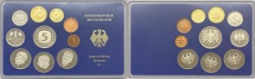 Germania - Divisionale - Repubblica Democratica Tedesca (1949-1990) serie 1985 - composta da 10 valori zecca di Karlsruhe (G) - 5 Marchi (Ag) - 2 Marc...