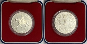 Gran Bretagna - Moneta Commemorativa - Elisabetta II (dal 1952) 25 Pence 1977 commemorativi del 25° Anniversario (I° giubileo) della regina Elisabetta...
