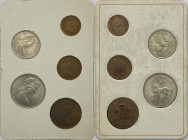 Gran Bretagna - Divisionale - Elisabetta II (dal 1952) serie 1971 - composto da 5 valori - 10 Pence (Cu-Ni) - 5 Pence (Cu-Ni) - 2 Pence -1 Penny - 1/2...