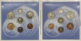 Gran Bretagna - Divisionale - Elisabetta II (dal 1952) serie 1991 - celebrativa del 20&deg; anniversario della decimalizzazione della valuta della Gra...