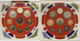 Gran Bretagna - Divisionale - Elisabetta II (dal 1952) serie 1997 - celebrativa dell'arte celtica - composto da 9 valori - 2 Pound bimetallici - 1 Pou...