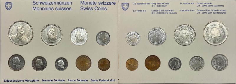 Svizzera - Divisionale - Repubblica federale (dal 1848) serie 1974 - composta da...