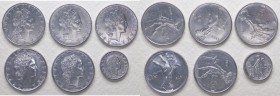 Errori e varianti di conio - Lotti - Serie Lire - Monetazione in Lire (1946-2001) Lotto composto da 6 monete da 50 Lire "Vulcano" - 1 del 1978 con ass...