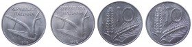 Errori e varianti di conio - Lotti - Serie Lire - Monetazione in Lire (1946-2001) Lotto composto da 2 monete da 10 Lire 1998 "Spiga" - I° e II° Conio ...