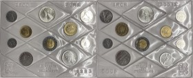 Divisionale - Serie Lire - Monetazione in Lire (1946-2001) serie 1983 - composta da 10 valori - L 500 (Ag) - L 500 (Ac-Ba) -L 200 (Ba) - L 100 (Ac) - ...