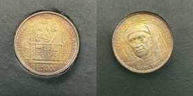 Moneta Commemorativa - Serie Lire - Nuova Monetazione (dal 1972) - 1000 Lire 1977 - commemorativa del VI Centenario della nascita di Filippo Brunelles...