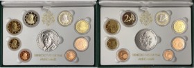 Città del Vaticano - Benedetto XVI (Joseph Aloisius Ratzinger) 2005-2013 - serie 2010 - composta da 8 valori insieme con una medaglia commemorativa de...