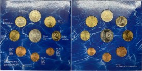 Finlandia - Repubblica finlandese (dal 1917) serie 2004 - celebrativa della flora e fauna locale - composta da 9 valori e 1 gettone commemorativo "Han...