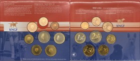 Olanda - Regina Beatrice (1980-2013) serie 2002 - celebrativa dei cani per ciechi - composta da 8 valori - Euro 2 - Euro 1 - Cent 50 - Cent 20 - Cent ...