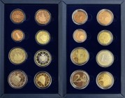 San Marino - Repubblica di San Marino - Monetazione in Euro (dal 2001) serie 2011 - composta da 8 valori - Euro 2 - Euro 1 - Cent 50 - Cent 20 - Cent ...