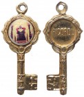 Medaglia votiva a forma di chiave con busto di Santa seduta - con appiccagnolo - Ø mm 33x12

n.a.

 Worldwide shipping