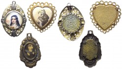 Lotto composto da 3 medagliette votive con Santi differenti - 2 con appiccagnolo - 1 a forma di cuore

n.a.

 Worldwide shipping