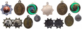 Lotto composto da 6 medagliette votive - 1 con raffigurazione della Vergine Maria - 1 con S. Antonio da Padova - 1 a ricordo della Basilica del Santo ...